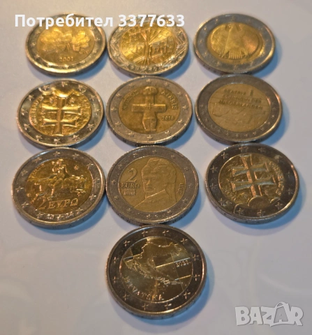 2 ЕВРО Монети Колекция 10 броя, снимка 3 - Нумизматика и бонистика - 53495640