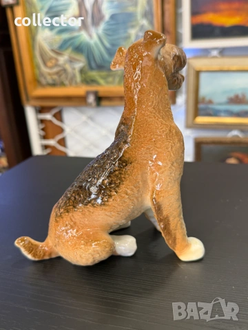 Порцеланово куче от породата Еърдейл ЛФЗ. №7916, снимка 4 - Колекции - 53681419