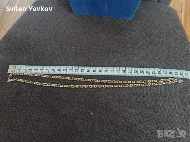 Продавам плътен български златен ланец като нов 14к 585 , снимка 7 - Колиета, медальони, синджири - 52905108