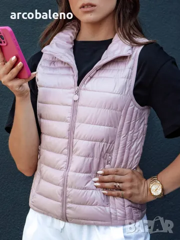 Дамско ватирано яке без ръкави с изправена яка STYLISHZ, 5цвята , снимка 5 - Якета - 47465180