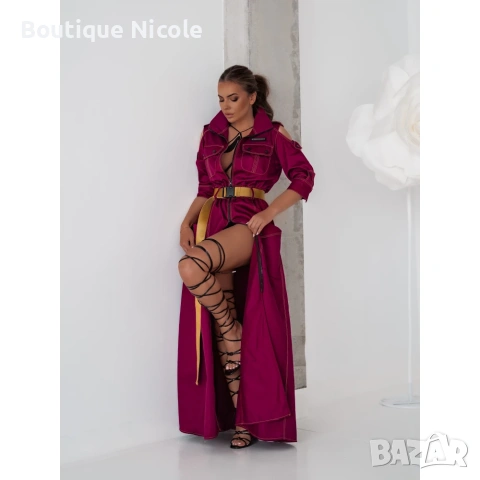 Дълга рокля с колан  , снимка 6 - Рокли - 53707760