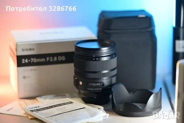 Продавам Sigma 24–70mm f/2.8 DG OS HSM Art за Nikon - 750 €