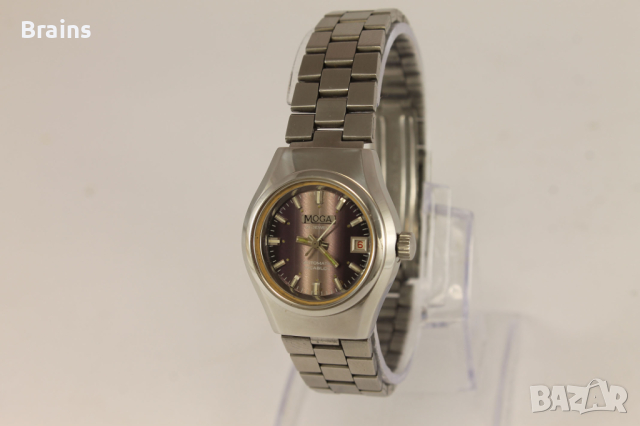 1960's Швейцарски Дамски Стоманен Часовник MOGA Automatic, снимка 1 - Антикварни и старинни предмети - 44836838