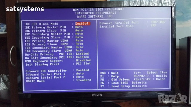 Дънна платка Acorp 6LX/EX68 v1.2 Slot 1 CPU+RAM+VGA, снимка 14 - Дънни платки - 51871080