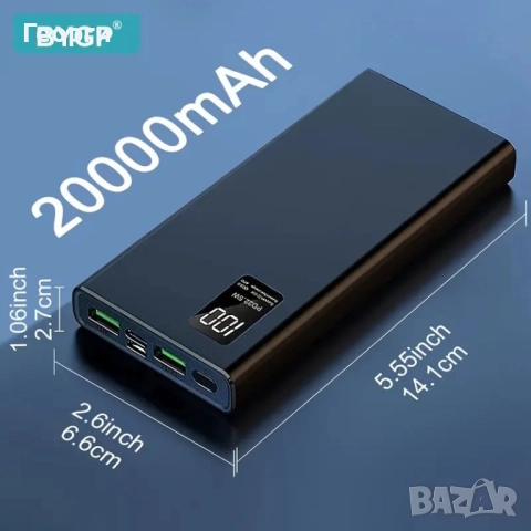 Външна батерия 20000 mAh, снимка 8 - Външни батерии - 52331978