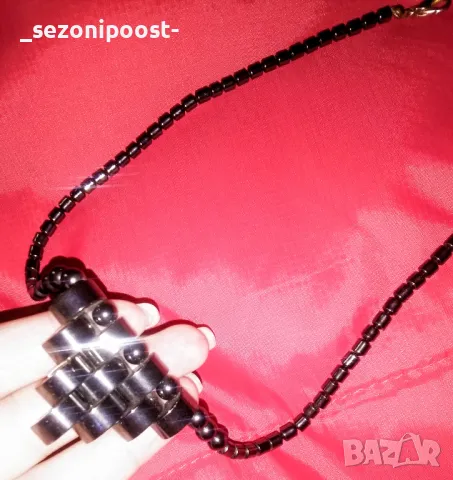 💎Дамски сребърен пръстен с Хематит💎, снимка 4 - Пръстени - 50170787