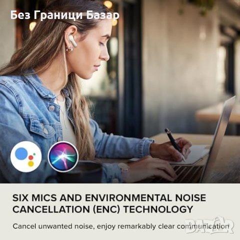 Нови Bluetooth LE Audio Слушалки Zen Air Plus: 32ч Батерия, ENC Микрофони, снимка 8 - Bluetooth слушалки - 44396621