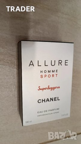 ALLURE HOMME SPORT EAU DE TOILETTE- 100 ml кутия парфюм тоалетна вода Кутия от парфюм CAROLINA HERRE, снимка 2 - Мъжки парфюми - 33199786