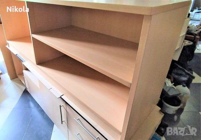 Голям офис шкаф цвят бук 200/50/височина 73см, снимка 7 - Шкафове и рафтове - 41420327