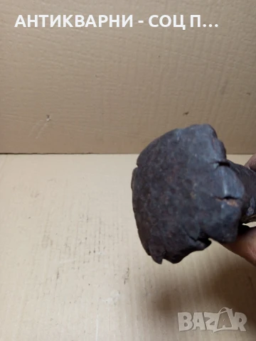 Соц Стар Ръчно Кован Клин За Цепене На Дърва Трупи Тегло 2.350кг., снимка 2 - Антикварни и старинни предмети - 51370671