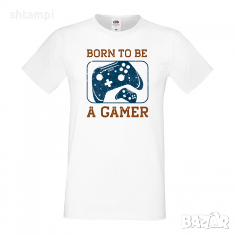 Мъжка тениска Born To Be A Gamer, снимка 1 - Тениски - 36193102