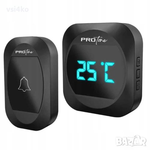 Безжичен звънец с вграден термометър Protone, снимка 3 - Други стоки за дома - 42575499