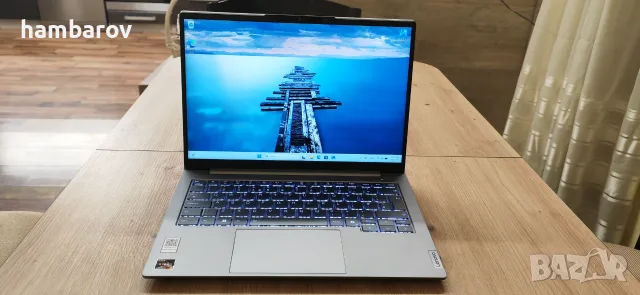 Супер лаптоп Lenovo ThinkBook 14 G7 с 6-ядрен Ryzen5-7535HS 14" FHD, 512GB, 16GB DDR5, 60Wh, Win11 