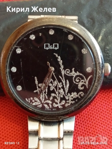 Модерен дамски часовник Q/Q QUARTZ много красив стилен дизайн 51700, снимка 2 - Дамски - 53590565
