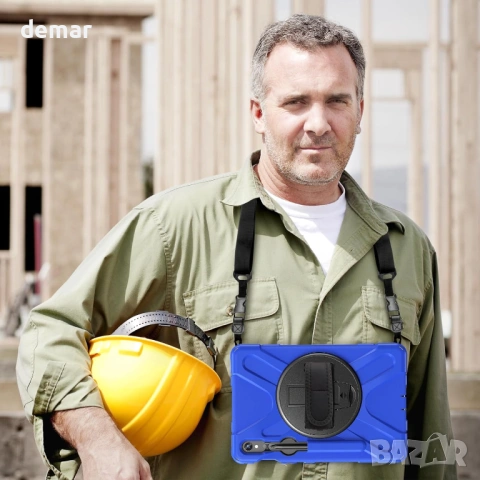 ProCase здрав калъф за Galaxy Tab S10 Lite 2025/S10 FE/S9 FE/S9/S8/S7 11", син, снимка 8 - Таблети - 53606948