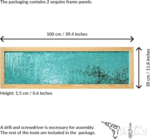 Сензорен стенен панел с пайети – Антистрес и терапия. Комплект от 2бр., снимка 7 - Медицинска апаратура - 53251689