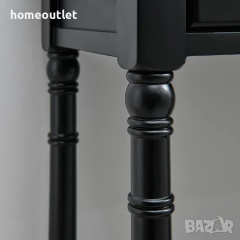 ПРОМОЦИЯ Конзолна маса в черно с елегантен дизайн и допълнително място за съхранение SFZ-004-BK, снимка 3 - Маси - 50686455