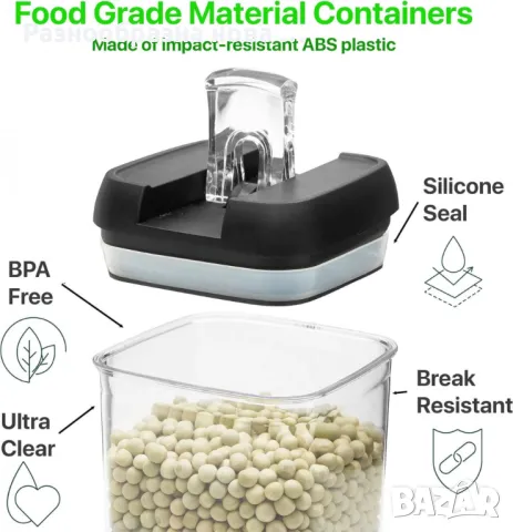 Комплект от 7 херметични контейнера – сигурно съхранение и перфектна организация, снимка 7 - Други - 48904466