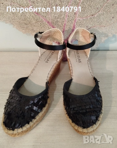 Сандали FABIOLAS – на платформа, еспадрил, №40, снимка 2 - Сандали - 53495402