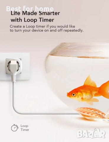 Nooie WLAN  Смарт WiFi контакт съвместим с Alexa и Google Home, снимка 8 - Друга електроника - 50830489