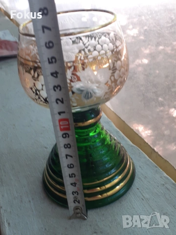 Невероятна кристална музикална свиреща чаша за вино, снимка 5 - Антикварни и старинни предмети - 53422325