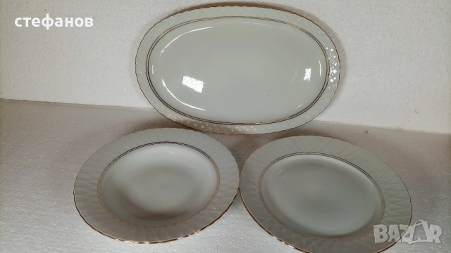 Български чинии, основно, супа, салатна голяма елипса, снимка 5 - Чинии - 52887466