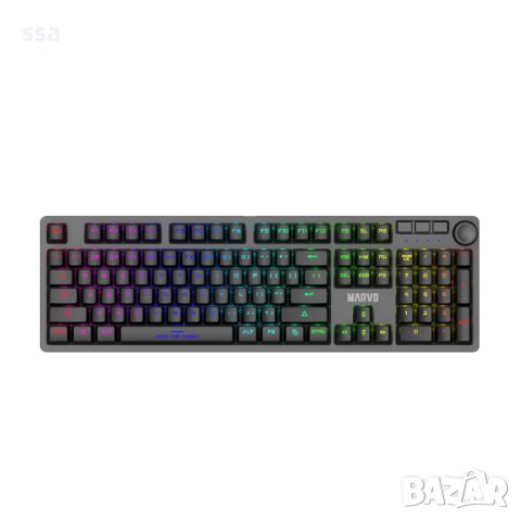 Marvo геймърска механична клавиатура Gaming Mechanical keyboard 108 keys - KG954 - Blue switches, снимка 2 - Клавиатури и мишки - 41364580