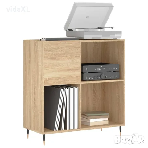 vidaXL Шкаф за винилови плочи сонома дъб 84,5x38x89 см инженерно дърво, снимка 3 - Шкафове - 56148126
