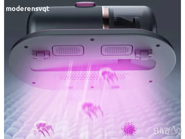 Ръчна прахосмукачка за прахови акари с алергичен филтър UV лампа, снимка 7 - Прахосмукачки - 47969907