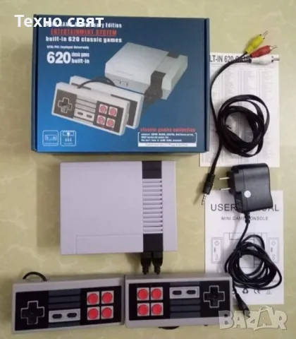 Нинтендо телевизионна игра Nintendo с 620 вградени игри и два джойстика, снимка 3 - Nintendo конзоли - 48918573