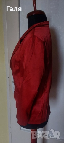 Червено сатанено болеро, къси черни ръкави плюш и късо червено сако размер Л по 10лв, снимка 11 - Сака - 52276290