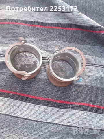 Медни менчета лот 2 броя ,ръчно,БГ., снимка 2 - Декорация за дома - 36092612