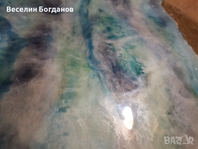 Холна масичка стъкло и епоксидна смола, снимка 7 - Маси - 52848907