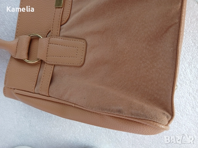 Бежова чанта, снимка 6 - Чанти - 52178656