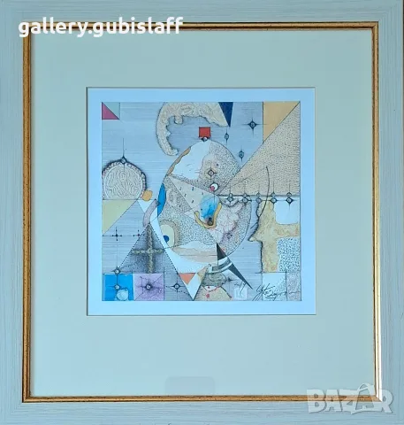 Картина, абстракция, худ. Цв. Казанджиев, 2019 г.