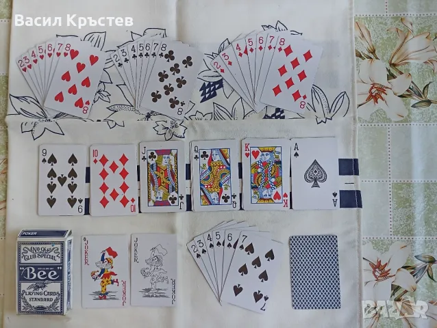 ROCOCO карти за игра - ГДР, Playboy, Bee №99 USA, Руски, - Зарове за игра, - Стари реклами от ПТ, снимка 5 - Карти за игра - 50130742