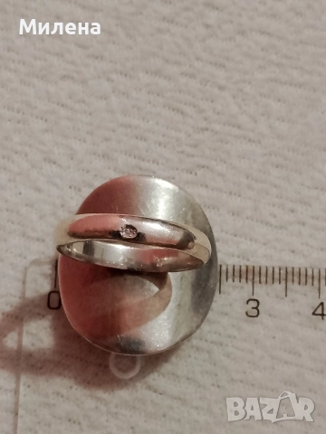 Сребърен пръстен , снимка 2 - Пръстени - 52851443