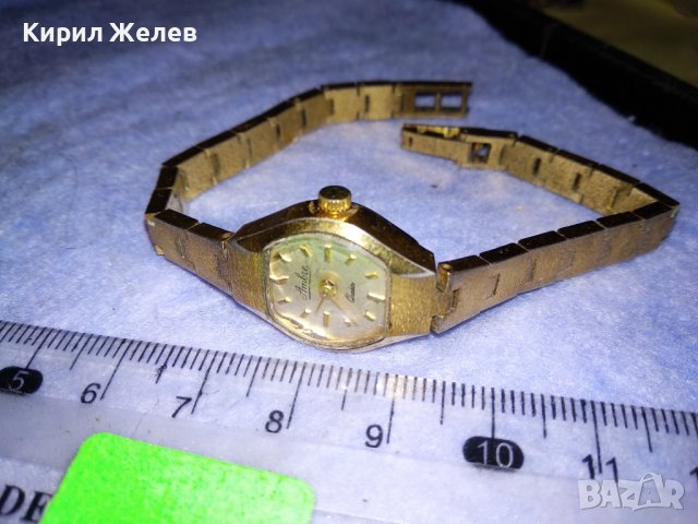 Ambre QUARTZ ПОЗЛАТЕН ДАМСКИ КВАРЦОВ МАРКОВ ВИНТИДЖ ЧАСОВНИК ТИП ГРИВНА 37205, снимка 5 - Дамски - 40196518