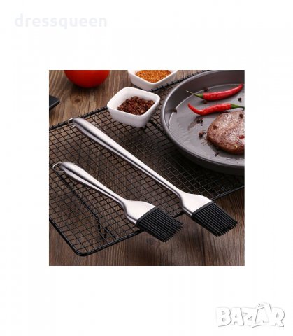 СТОМАНЕНА ДРЪЖКА - Силиконова четка с метална дръжка за мазане, снимка 10 - Аксесоари за кухня - 34265584