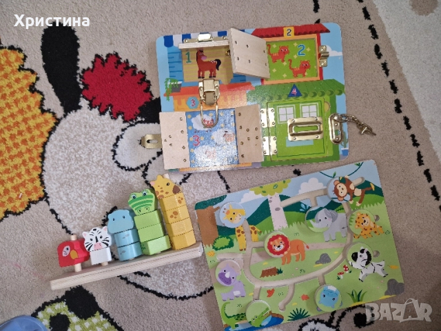 Лот от дървени играчки образователни , снимка 4 - Образователни игри - 52184930