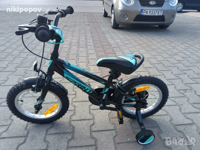 SPRINT Велосипед 14" CASPER черен, снимка 7 - Велосипеди - 53759125