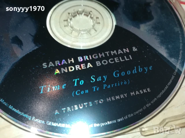 SARAH BRIGHTMAN & ANDREA BOCELLI CD 1306251852, снимка 12 - CD дискове - 50658057
