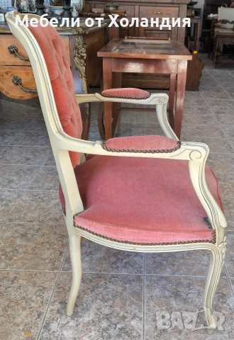 Кресло Луи 15-ти, снимка 5 - Дивани и мека мебел - 53782309