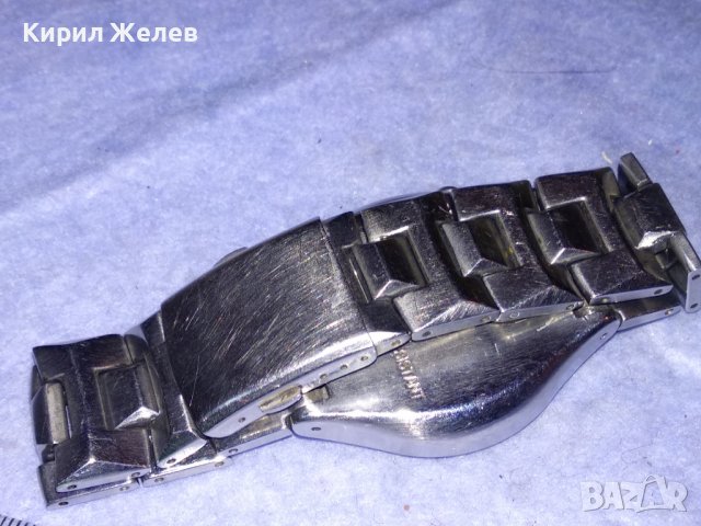 SWATCH SWISS AG2005 Марков ОРИГИНАЛЕН ШВЕЙЦАРСКИ КВАРЦОВ ЧАСОВНИК с ВЕРИЖКА БЛАГОРОДНА СТОМАНА 35320, снимка 10 - Мъжки - 39893611