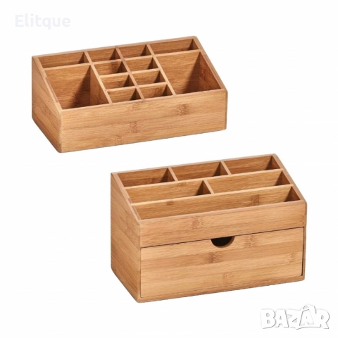 Стилен и практичен бамбуков органайзер, снимка 2 - Други стоки за дома - 52606559