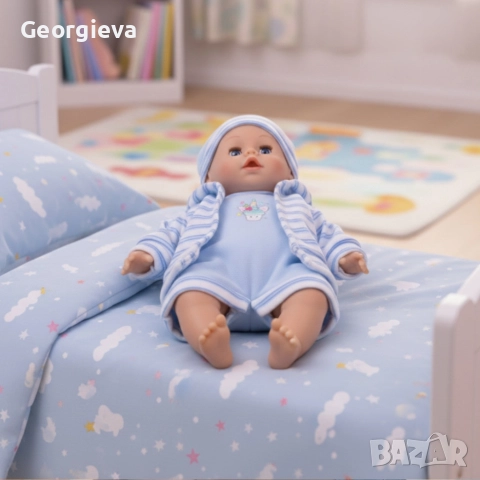 Кукла бебе с мигащи очички и зимни дрехи - Идеалният подарък за вашето дете, снимка 3 - Кукли - 52869619