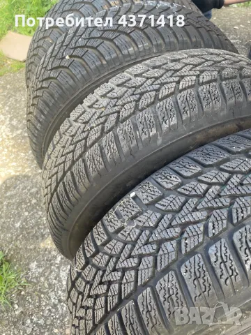 4 Зимни гуми 195/65/15  2бр.Dunlop и 2бр.Falken и 2 бр. джанти, снимка 2 - Гуми и джанти - 49822901
