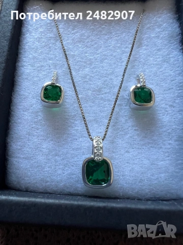 Сребърен комплект, снимка 5 - Бижутерийни комплекти - 53723813