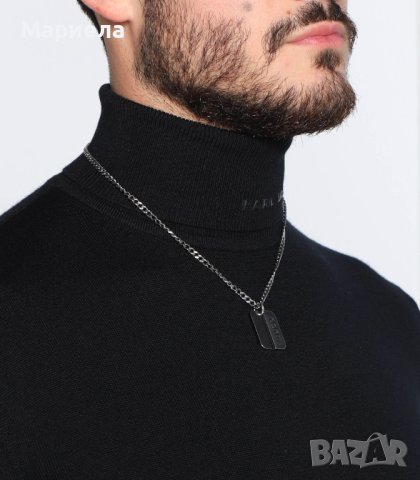 Hugo Колие E-Logotag-Necklac 50476887 Сребрист, снимка 3 - Колиета, медальони, синджири - 42109857