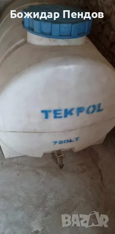 ПРОМОЦИЯ ! Полиетиленов Хоризонтален Резервоар Бъчва Бидон 750 литра, снимка 3 - Бидони, бурета и бъчви - 47487514